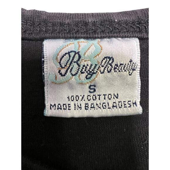 Vintage‎ Las Vegas Nevada Rock Star Guitar Bling T-Shirt - Flames / Red - size S - Picture 4 of 6